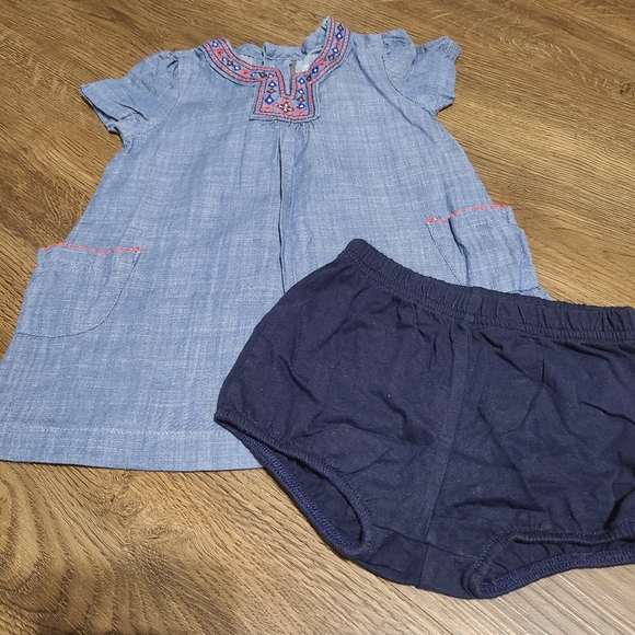 Embroidered Denim Dress - Picture 3 of 6